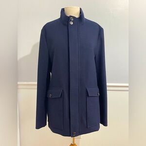 Ted Baker London wool Collar Zip Front Jacket Sz 4 / XL